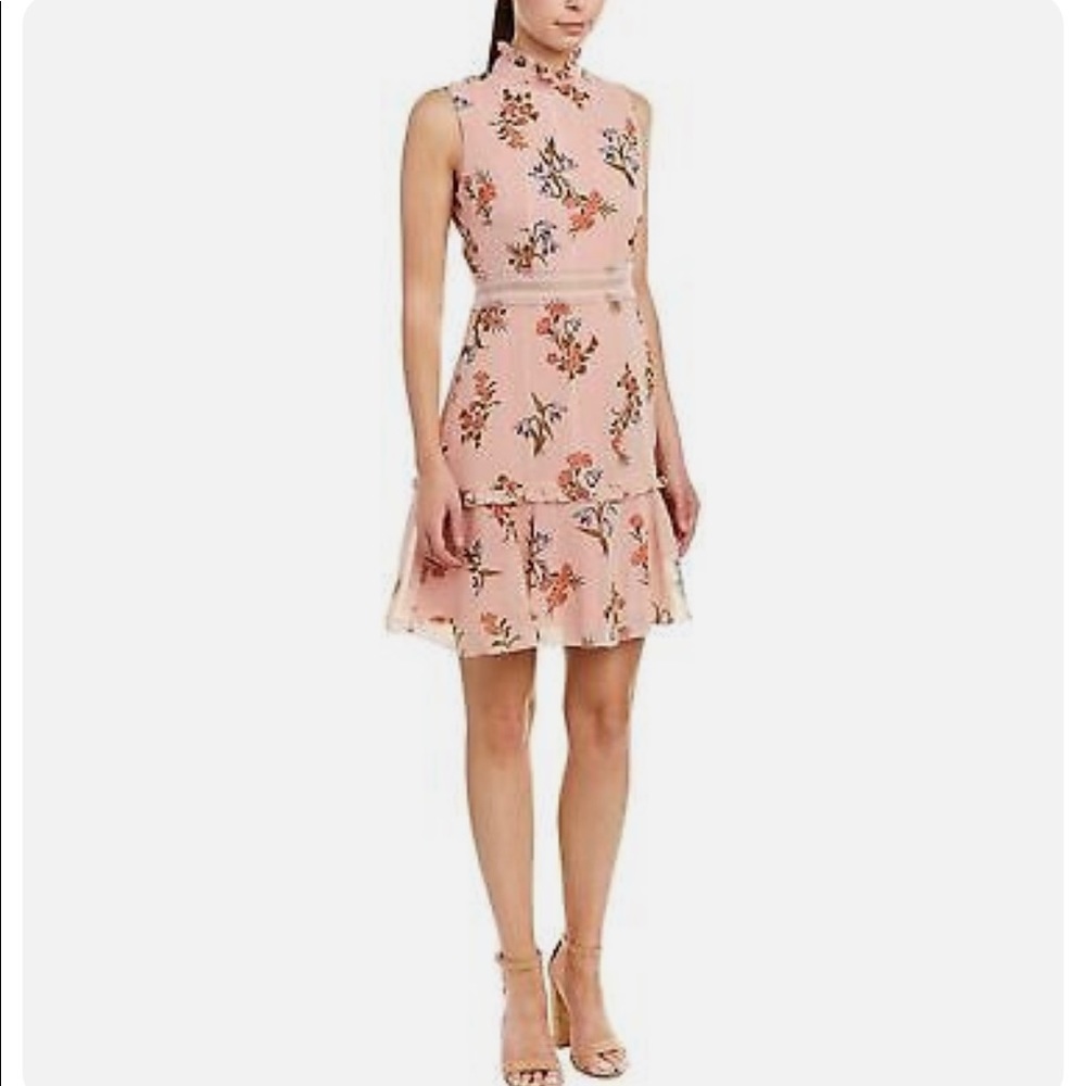 NWT’s Donna Morgan chiffon high neck dress